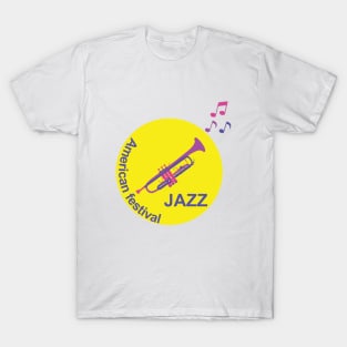 A trumpet with musical notes T-Shirt